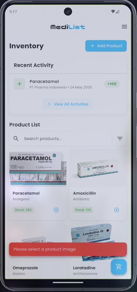 Validasi Tambah Produk