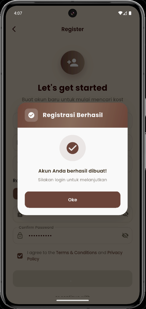 Registrasi Berhasil