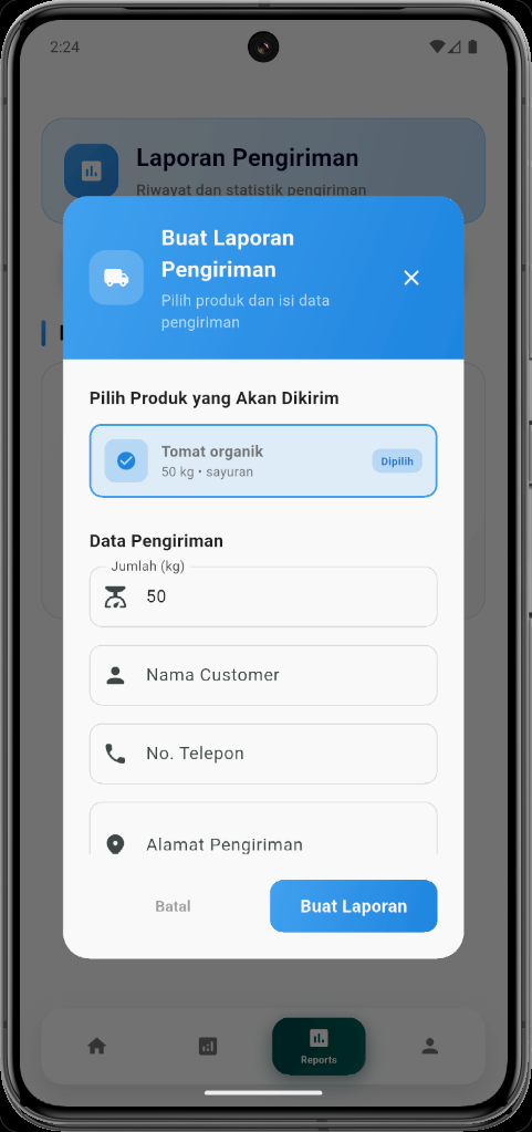 Buat Laporan Gudang Out